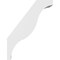 Ekena Millwork 6-in. W x 20-in. D x 26-in. H Funston Architectural Grade PVC Knee Brace BRCP06X20X26FST - alternate 2